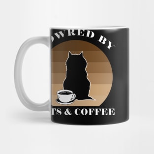 POWRED BY CATS AND COFFEE Mug